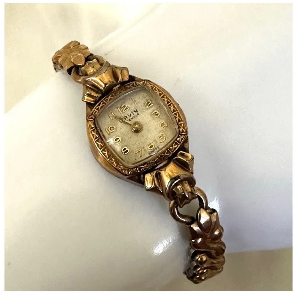 Orvin Jewelers swiss stretchy 10k gold filled  watch